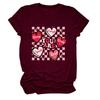 Amazon ebay estación independiente tendencia de ocio estás angustiado camiseta de manga corta para mujer con cuello redondo estampado camiseta básica