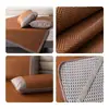 Esterilla refrigerante Duoxiaomeimiankang, esterilla de ratán sintético, esterilla de paja nueva, uso doméstico de verano, esterilla suave resistente al desgaste de seda helada para aire acondicionado