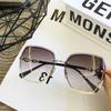 Gafas de sol para mujer, antiultravioleta, para ciclismo, modernas, con montura de tinta, gafas de vanguardia, color rojo cibernético, gafas de sol para mujer, antiultravioleta