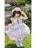 Vestido de Princesa para Fiesta de Cumpleaños Lolita Hada Glicina para Niñas Verano 2026 Vestido Falda Abullonado Dulce para Bebé Niña