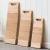 Venta al por mayor de fabricantes tabla de lavar de bambú mini grande tabla de lavandería doméstica no plástica madera maciza antideslizante engrosada tabla de lavar pequeña