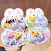 Elástico Cartoon Infantil de Alta Elasticidade Faixa para Polegar de Meninas Corda de Cabelo Corda de Cabelo para Meninas Acessórios de Cabelo