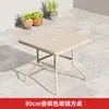 Mesa de Comedor Redonda Plegable Blanca de Vidrio Templado para Exteriores, Mesa de Comedor para el Hogar con una Mesa y Dos Sillas, Mesa de Té Pequeña para Balcón