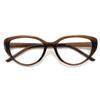 72347 nuevo marco de gafas retro artístico con forma de gato TR90 para miopía, marco de gafas liso de moda para mujer con graduación