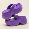 Chanclas de Suela Gruesa para Mujer, Nuevo Modelo Verano 2026, que Aumentan la Altura, Antideslizantes, Sandalias de Tira para Playa al Aire Libre
