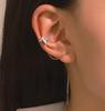 Clip de Oreja de Elfo Simple Europeo y Americano Ins Sin Agujeros en la Oreja Diseño Nicho Elegante de Moda Clip de Oreja con Borla de Cadena Larga