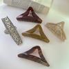 Horquilla triangular de ácido acético simple, horquilla grande, estilo retro, con forma de tiburón, para la parte trasera del cabello, horquilla de nicho para la cabeza