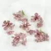 Flores Artificiales Margaritas Pequeñas de 3 Pétalos Materiales DIY Ramo de Hortensias Hecho a Mano Flores Falsas Decoración de Escena Realista de Alta Gama