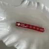 Pinza para el pelo de cuadros con pedrería Letra Chica Dulce Clip para flequillo todo partido Pinza de color Pinza lateral Accesorios para el cabello
