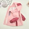 Chaqueta Impermeable de Primavera para Niñas, Cortavientos Exterior de Bloques de Color Primavera 2025, Abrigo de Primavera para Niñas