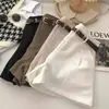 Shorts casuales para mujer, nueva colección primavera 2026, estilo coreano, modernos, retro, sencillos, de cintura alta, línea A, pantalones de pierna ancha