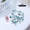Rhinestone de Zircônia Verde com Fundo Plano para Nail Art Tendência Mini Chanfrado Micro Zircônia Decoração Marquise Acessórios de Unha Usáveis