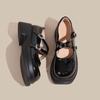 Zapatos de Cuero Genuino 2024 Nuevos Zapatos Individuales Estilo Académico Suela Gruesa Zapatos Lefu Estilo Británico Verano Talla Grande Zapatos Individuales para Mujer