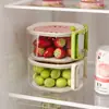 Cesto Escorredor Grande Especial Doméstico Cesto de Frutas Fofo Filtro de Água Telescópico Dois em Um Desidratação Espessada Cesto de Lavar Legumes com Tampa