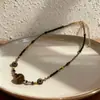 Little Pony~ Cadena para Clavícula de Estilo Étnico Colorida de Piedra Natural con Cuentas de Nicho Retro Divertida para Mujer