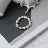 Diseño original de fábrica anillo de perla de agua dulce natural hilo cuentas de mijo elástico línea elástica tamaño promedio al por mayor en stock