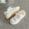 Zapatos de lona bordados con estilo, moda primavera/verano, zapatillas casuales versátiles de suela gruesa retro de nicho, zapatillas con cordones