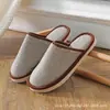 Pantuflas de Tela Unisex para Pareja, Suaves para Interiores, Ligeras y Transpirables, Adecuadas para Todas las Estaciones, Pantuflas de Lino para Viaje y Uso en Casa