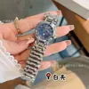 Venta Caliente Serie Xin Yue Fase Lunar Diamante Esfera Pequeña Moda Correa de Acero Cuarzo Reloj para Mujer Langjia Daisika Reloj