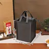 Festival do Meio Outono Presentear Sacola Não Tecida Espessa Sacola Tote Grande Ecológica Sacola de Presente Sacola com Zíper para Bebidas Personalização