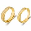 Anéis da Moda Banhados a Ouro Imitando Ouro para Homens e Mulheres, Anéis de Casal Banhados a Ouro em Estilo Europeu, Anéis Foscos, Atacado em Estoque