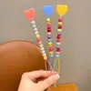 Llavero de Cuerda Trenzada Nudada con Cuentas Hecho a Mano Color Caramelo Coreano Lanyard Colgante de Bolso de Moda Creativo Lote