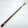 Batoque de Sapato de Jacarandá com Cobre e Caractere de Bênção, Batoque de Sapato com Emenda de Latão, Levantador de Sapato para Idosos e Mulheres Grávidas, Batoque de Sapato de Madeira no Atacado