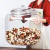 Cubo de almacenamiento para cáscara de mandarina extra grande comercial botella sellada de medicina herbaria china envase transparente para productos secos cola de pescado tarro de té de alta gama
