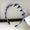 Design Original Exclusivo Faixa de Cabelo de Cristal Feita à Mão Grampo de Cabelo Estilo Coreano Acessório de Cabelo Coroa Alta Grampo de Cabelo Estilo Coreano Atacado