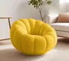 Sillón Sofá Perezoso de Calabaza, Sillón Reclinable de Algodón Comprimido al Vacío Sofá de Ocio con Reposapiés