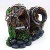 Casa escondite para peces acuario agujero escondite para peces casa escondite de resina para peces decoración de paisaje para acuario adornos de rocalla