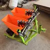 Semeador de alho manual trator microtrator semeador de alho de duas linhas plantador pequeno de alho