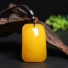 Exposição de Presentes de Atração Viva Pingente de Âmbar e Cera de Abelha Colar com Cordão da Marca Wushi Corrente para Suéter Masculina e Feminina