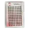 Pestañas Postizas Segmentadas de Gran Capacidad con Cabello Termofusionado, Pestañas DIY Autoinjertables, Tridimensionales, Suaves y Cómodas para Mujeres