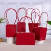 Bolsa de mano para arreglos florales impermeable multicolor de macarrón en stock, especial para el Día del Maestro, Navidad y plantas suculentas