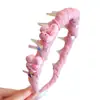 Diadema para niña, pasador de dibujos animados lindo para flequillo de niñas, pasador de corona alta, diadema que no aprieta la cabeza