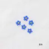 Nuevo Arte de Uñas Girasol Colorido Cara Sonriente Flor Colorida de Cinco Pétalos 3D Fresca Pequeña Decoración de Margarita de Resina Pedrería