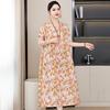 Novo Estilo de Camisola para Mulheres 2026, Vestido de Algodão e Seda de Verão, Roupa para Mãe de Meia-Idade e Idosa, Roupa de Casa Plus Size