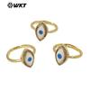 MPR099 Exportación Más Vendido Diseño de Ojos de Circonita Pequeña de Colores Anillo de Joyería para Niñas Chapado en Oro de 18k
