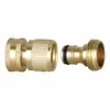 Conector rápido de manguera de 3/4 transfronterizo, rosca interior de 3/4GHT, conector de agua, conector rápido de manguera de jardín estilo americano