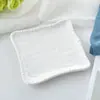 Plato de Cerámica Estilo Europeo con Perlas y Artesanía, Adecuado para Hoteles, Clubes y Uso Doméstico, Té de la Tarde y Platos Gourmet, con Pequeñas Imperfecciones en la Presentación