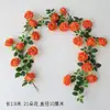 Enredadera de rosas artificiales, flor falsa, vid de plástico, para envolver alrededor de tuberías de aire acondicionado, vid decorativa, tira de flores para techo, planta