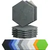 Paneles Acústicos de Fibra de Poliéster, Paneles Hexagonales Insonorizados para Cine, Estudio de Grabación, Bar, KTV, Paneles Insonorizantes de Alta Densidad en Stock