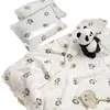 Colcha de Verano Doble Gasa Morada Conejo Morado Clase A Algodón Puro Lavable a Máquina para Niños Guardería Colcha de Aire Acondicionado