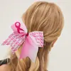 Accesorios para el Cabello Diadema de Lazo Nuevo Patrón de Cinta Roja Cola de Golondrina Anillo de Cuero de Alta Elasticidad Joyería al por Mayor