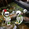 Novo Produto Transfronteiriço: Conjunto Criativo de Estátuas de Caveira para Decoração de Jardim, Quintal e Gramado de Halloween Artesanato em Resina