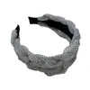 Nueva Diadema de Organza con Puntos Pequeños Moda Diadema de Ala Ancha y Corona Alta Accesorio para el Cabello Pinza para el Cabello Versátil Tocado