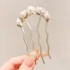 Pente de Cabelo Simples Invisível de Quatro Dentes, Ferramenta para Arrumar o Cabelo, Grampo de Cabelo Estilo Antigo, Acessório Hanfu, Grampo de Cabelo Moderno