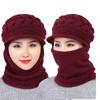 Chapéu de Lã para Mãe no Inverno, Chapéu de Lã para Senhora, Forrado com Fleece, Espessado, Quente, Meia-idade e Idosos, Chapéu Casual para Outono e Inverno