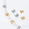 Fuerte Retención de Color Oro Real Chapado en Cobre de 14K Lazo Estéreo Cuentas Separadas Joyería de Perlas Hecha a Mano DIY Accesorios para Pulsera Collar